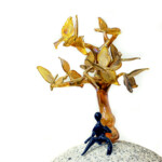 Glas & Stein - Glasobjekt "Rast unter einem Baum" von Josef Haimerl Glasobjekt_Josef_Haimerl