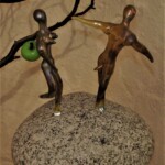 Glasobjekt "Der Sündenfall" von Josef Haimerl Glasobjekt Josef Haimerl